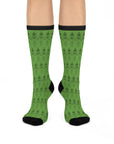 Cushioned Crew Skeleton Pattern Socks