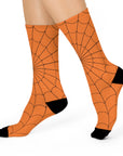 Cushioned Crew Spider Web Socks