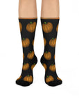 Cushioned Crew Pumpkin Pattern Socks