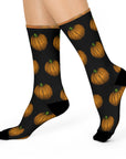 Cushioned Crew Pumpkin Pattern Socks