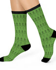 Cushioned Crew Skeleton Pattern Socks