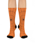 Cushioned Crew Spider Web Socks