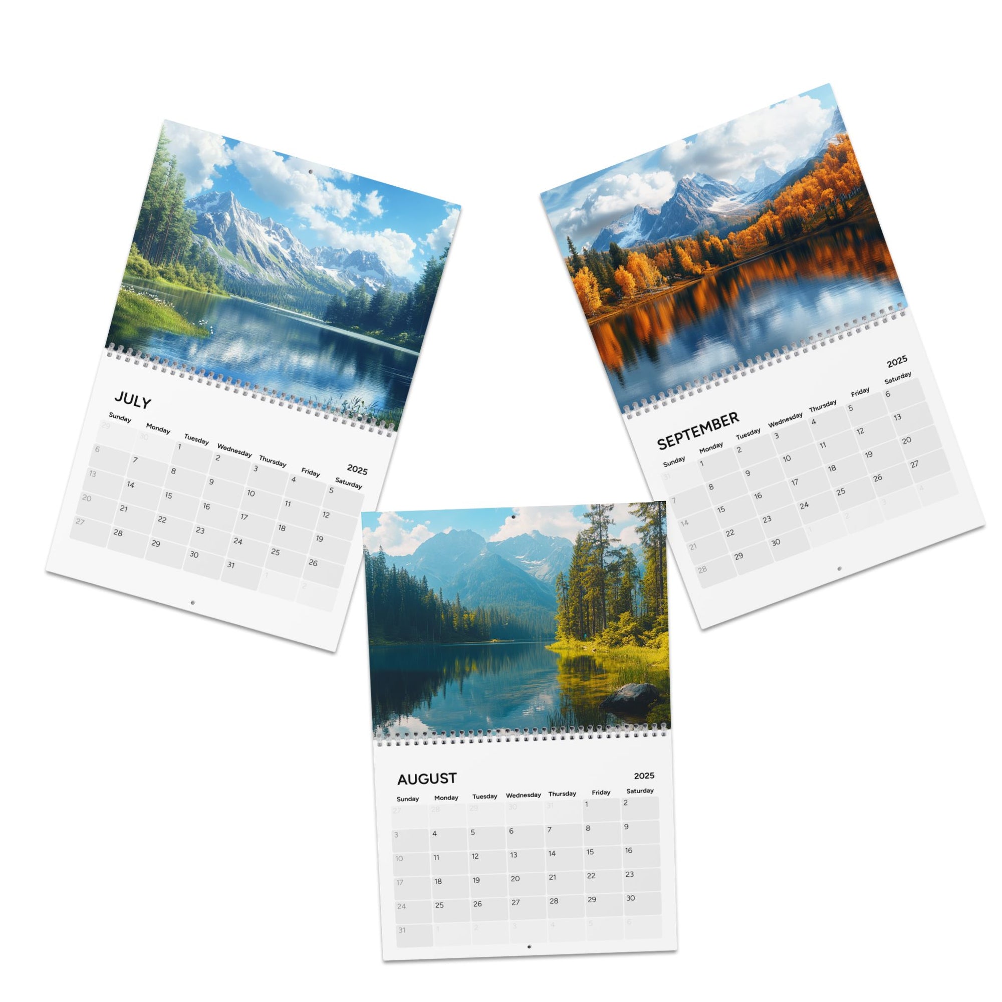 2025 Nature Calendar - Scenic Views of Nature